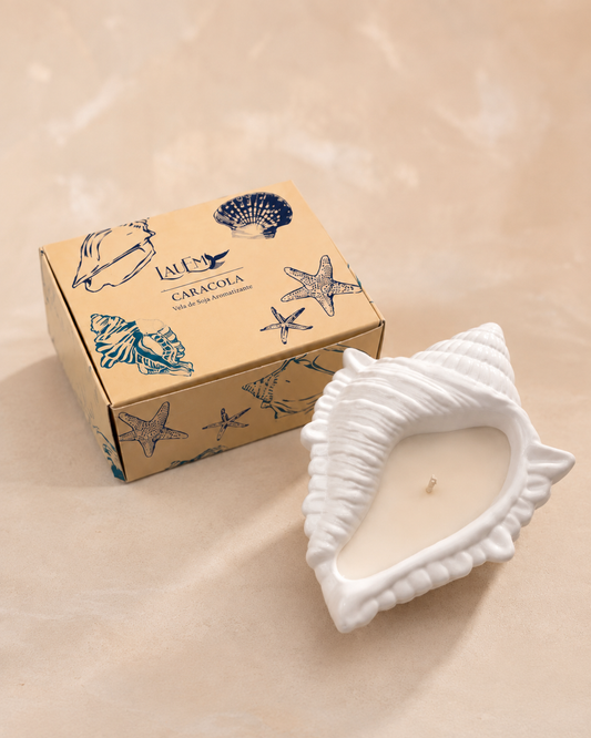 Vela Caracola de Soya | Vela Aromática Artesanal – LauEm