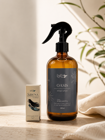 Pack Home Spray Oasis + Car Diffuser