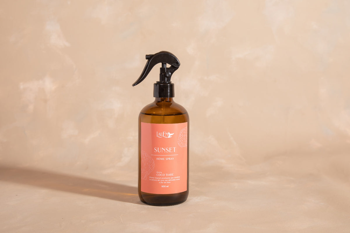 Home Spray Sunset Coco Tiaré 500 ml, Aromatizante de Ambientes LauEm