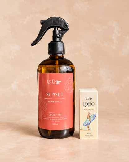 Pack Home Spray Sunset + Car Diffuser