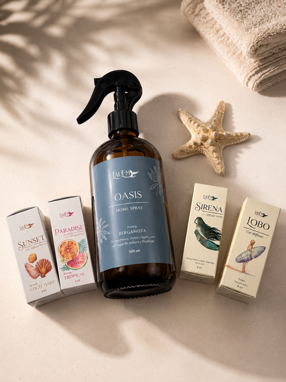 Pack Home Spray Oasis + Car Diffuser