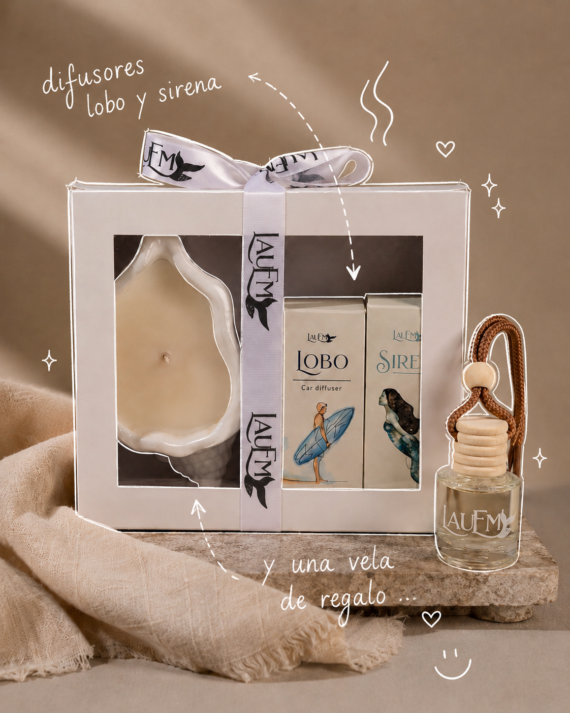 Pack Car Diffuser + Vela de soja de REGALO
