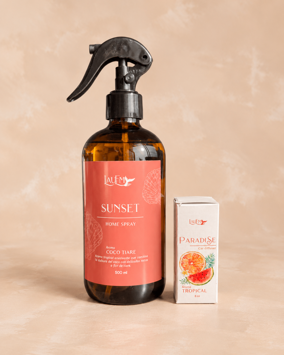 Pack Home Spray Sunset + Car Diffuser